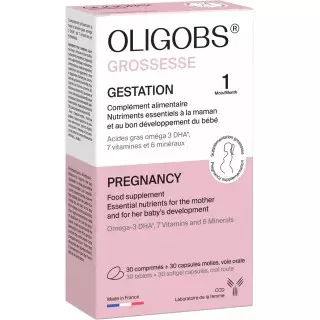 Oligobs Grossesse 30 Comprimés + 30 Capsules