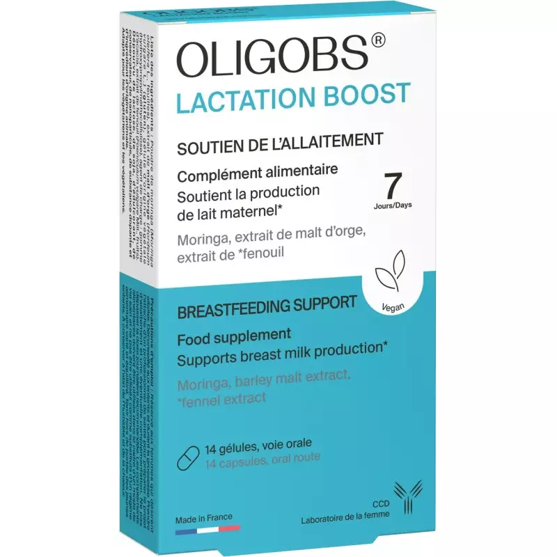 Soutien de l'allaitement Oligobs Lactation boost CCD - 14 gélules