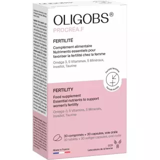 Oligobs Procréa.F Laboratoire CCD - 30 gélules + 30 capsules