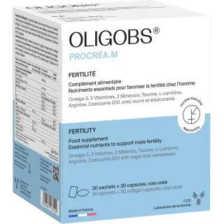 Oligobs Procréa.M Laboratoire CCD - 30 sachets + 30 capsules