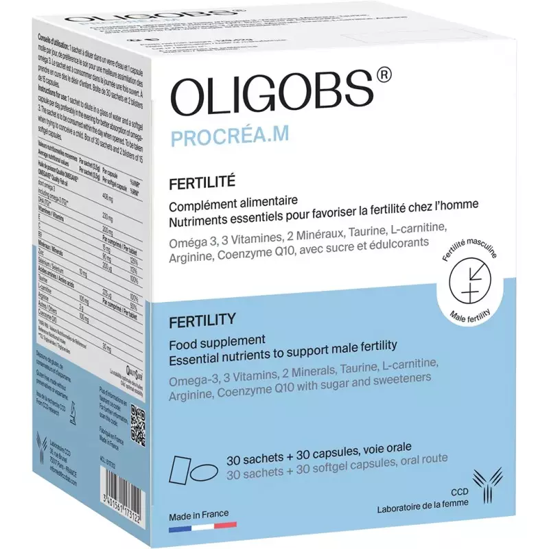 Oligobs Procréa.M Laboratoire CCD - 30 sachets + 30 capsules