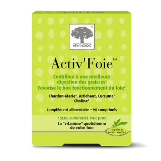 Activ'Foie New Nordic - Digestion des graisses - 90 comprimés