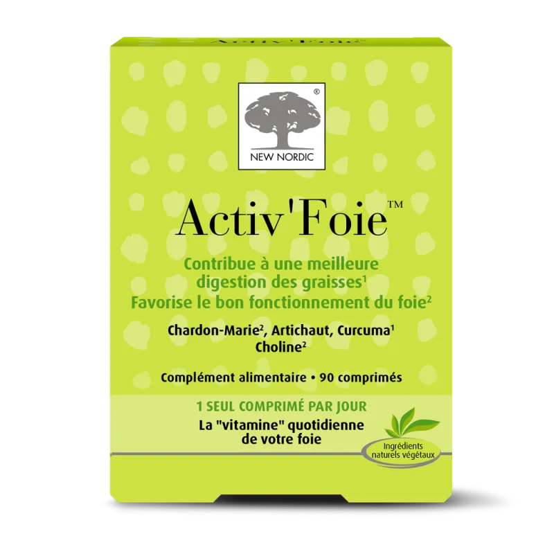 Activ'Foie New Nordic - Digestion des graisses - 90 comprimés