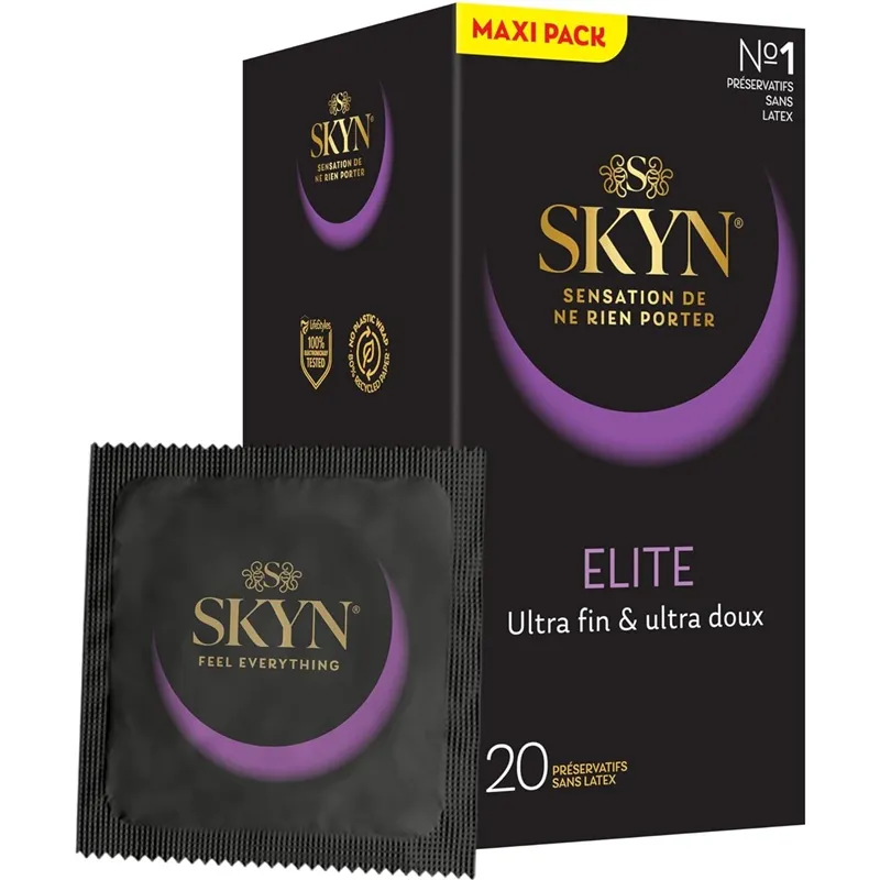 Préservatifs ultra-fin et ultra doux Skyn Elite Manix - 20 préservatifs