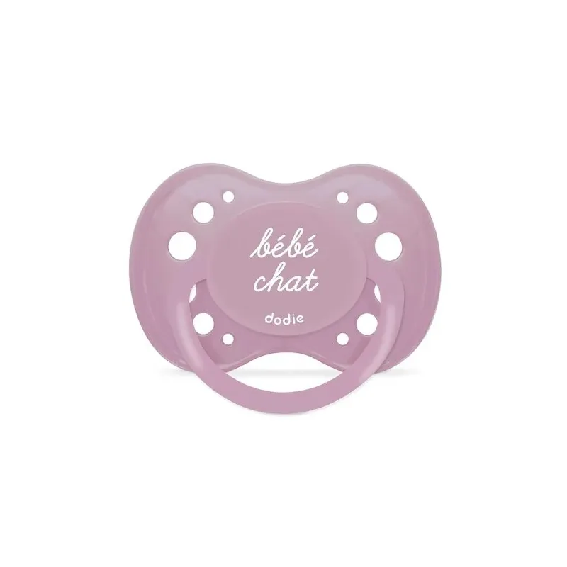 Sucette anatomique silicone +18 mois Fille Dodie - 2 sucettes