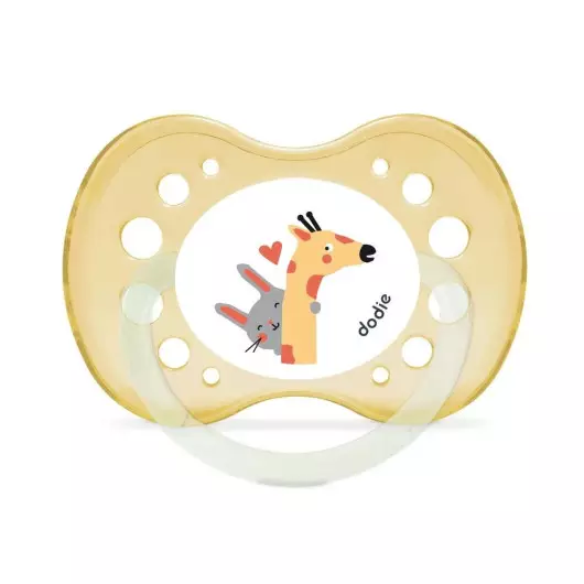Sucette anatomique silicone +18 mois Fille Dodie - 2 sucettes