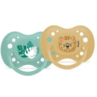 Sucettes anatomiques en silicone 18m+ "Rock" Dodie - Lot de 2