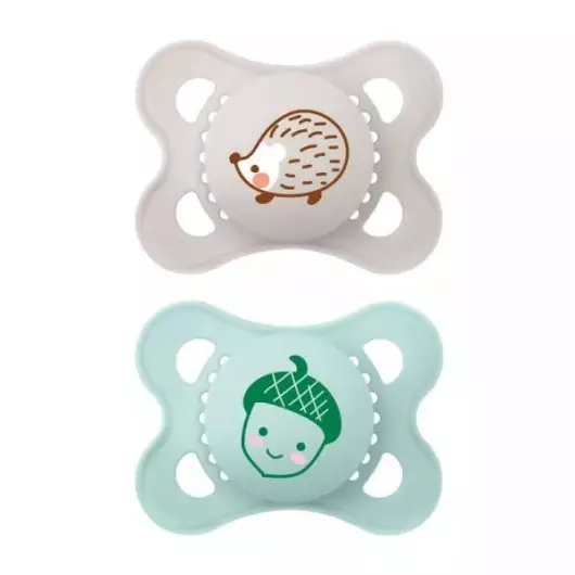 Sucettes anatomiques en silicone 2-6 mois MAM Original - Coloris aléatoire - X2