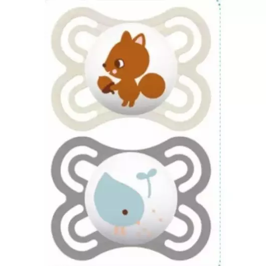 Sucettes en silicone 0-6 mois MAM Perfect - Lot de 2 - Coloris aléatoire
