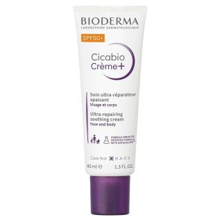 Soin ultra-réparateur apaisant SPF50+ Cicabio Crème+ Bioderma - 40ml