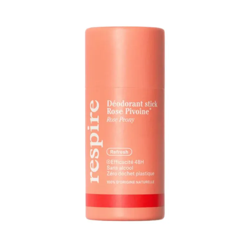 Déodorant solide en stick Rose Pivoine Respire - 50g