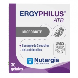 Ergyphilus ATB Nutergia - Flore intestinale - 30 gélules