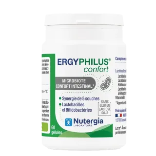 Ergyphilus Confort  60 Gélules Nutergia- Equilibre intestinal - purepara
