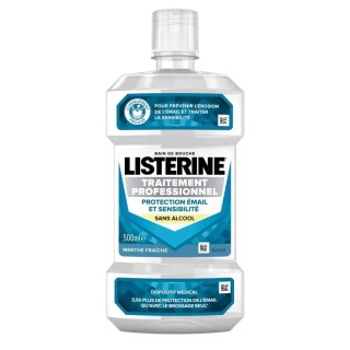 Bain de bouche protection émail et sensibilité Traitement professionnel Listerine - 500ml