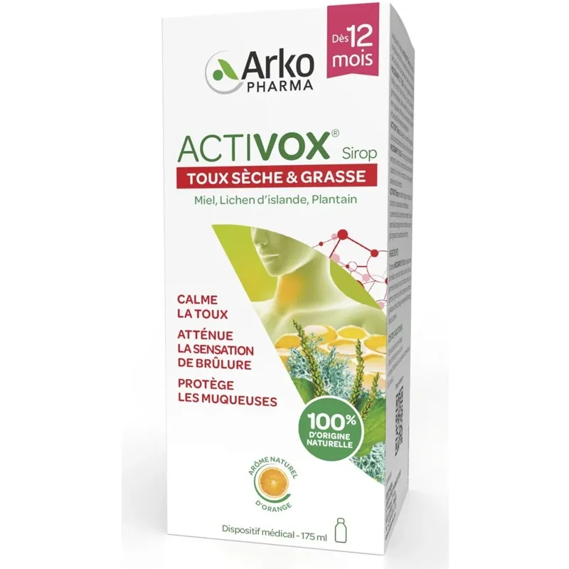 Sirop toux sèche et grasse Arkopharma - 175ml