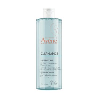Eau micellaire Cleanance Avène - Peaux grasses à imperfection - 400ml