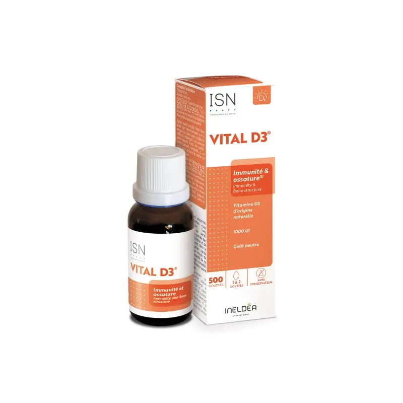 Ineldea Vital D3 - Vitamine D3 - 500 gouttes