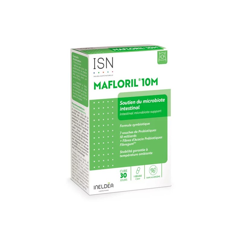 Ineldea Mafloril 10M - Flore intestinale - Probiotique - 30 gélules
