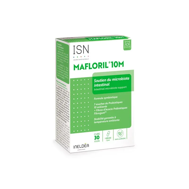Ineldea Mafloril 10M - Flore intestinale - Probiotique - 30 gélules