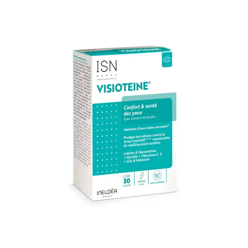Visiotéine Ineldea  - Acuité et confort visuels - 30 gélules