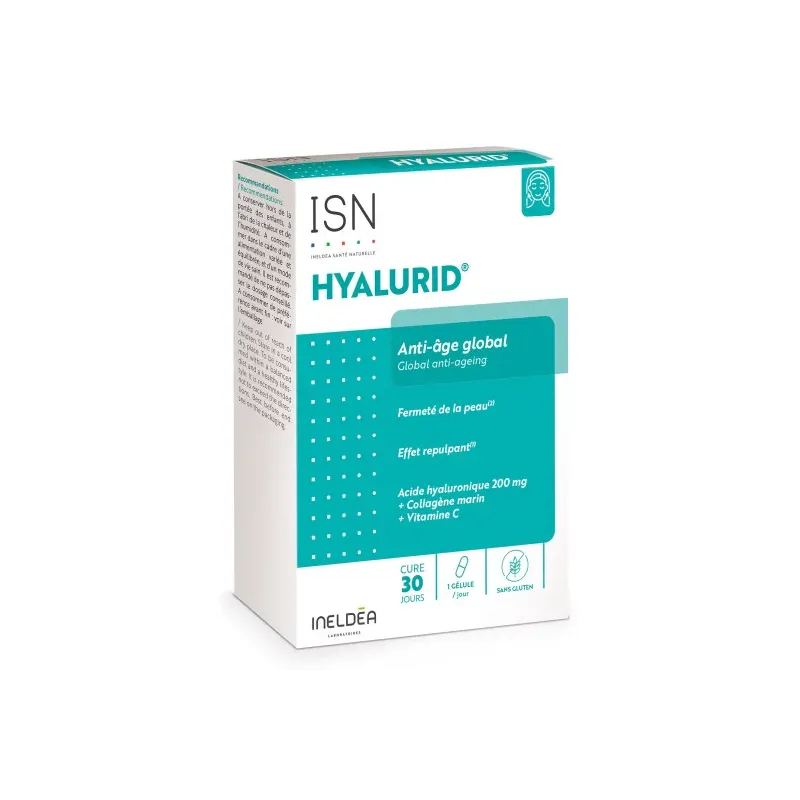 Ineldea Hyalurid - Fermeté de la peau & effet repulpant - 30 gélules
