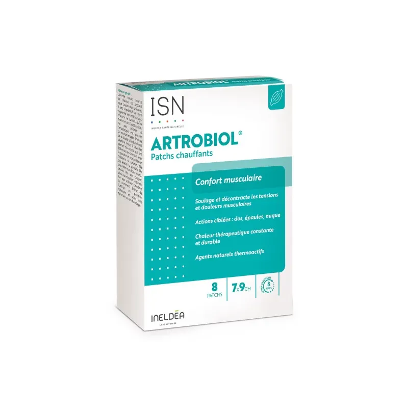 Artrobiol patchs chauffants Ineldea - Confort musculaire - 8 patchs