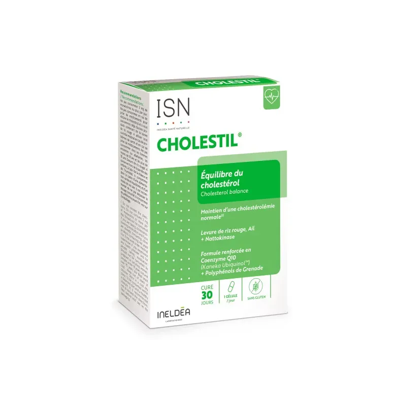 Cholestil Ineldéa - Équilibre du cholestérol - 30 gélules