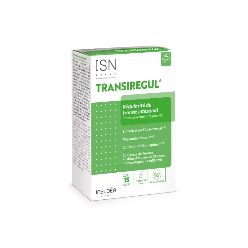 Transiregul Ineldea - Stimule et facilite le transit - 45 gélules