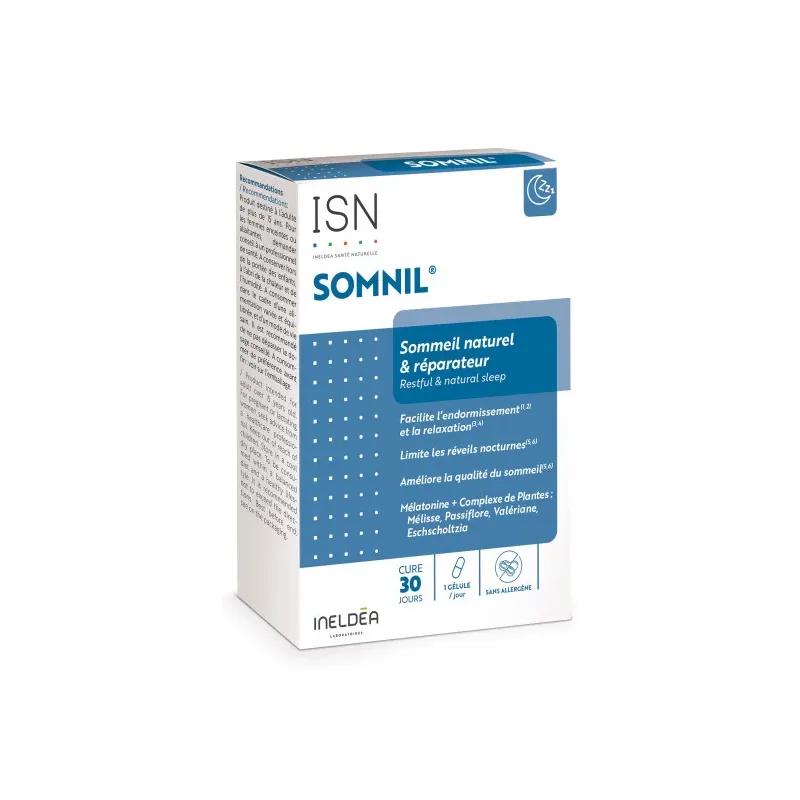Ineldea Somnil - Sommeil naturel & réparateur - 45 gélules
