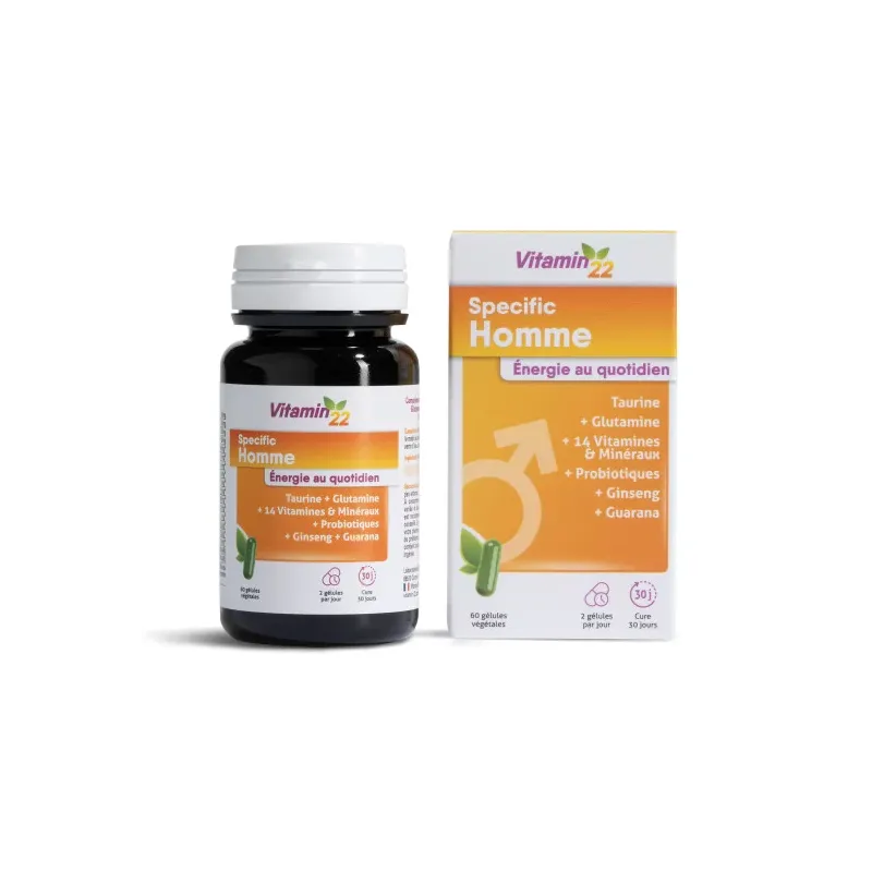 Specific Homme Vitamin'22 Ineldea - 60 gélules
