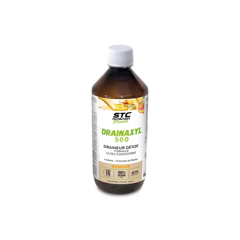 Drainaxyl 500 goût thé pêche STC Nutrition Ineldea - 500ml