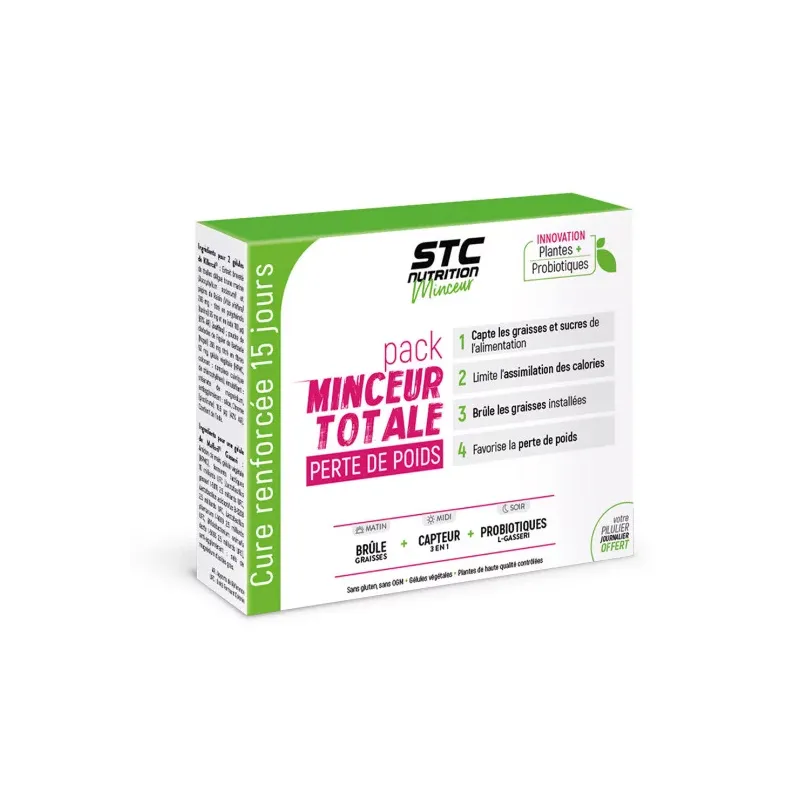 Pack minceur totale perte de poids STC Nutrition Ineldea - 15 jours