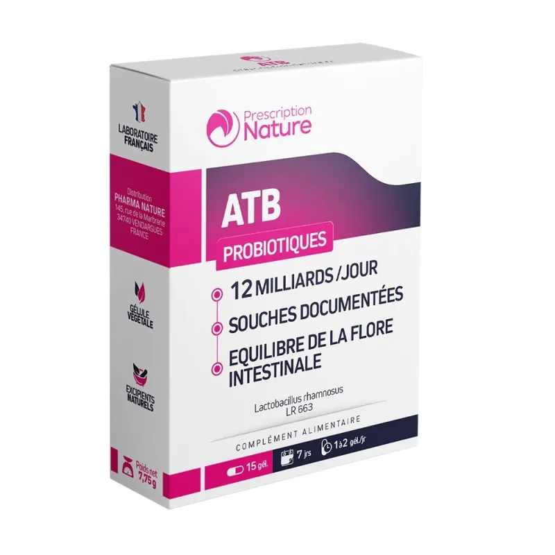 ATB Pharma Nature - Probiotique - 15 gélules