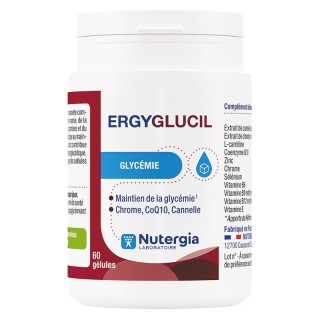 Ergyglucil Nutergia - Maintien d'une glycémie normale - 60 gélules