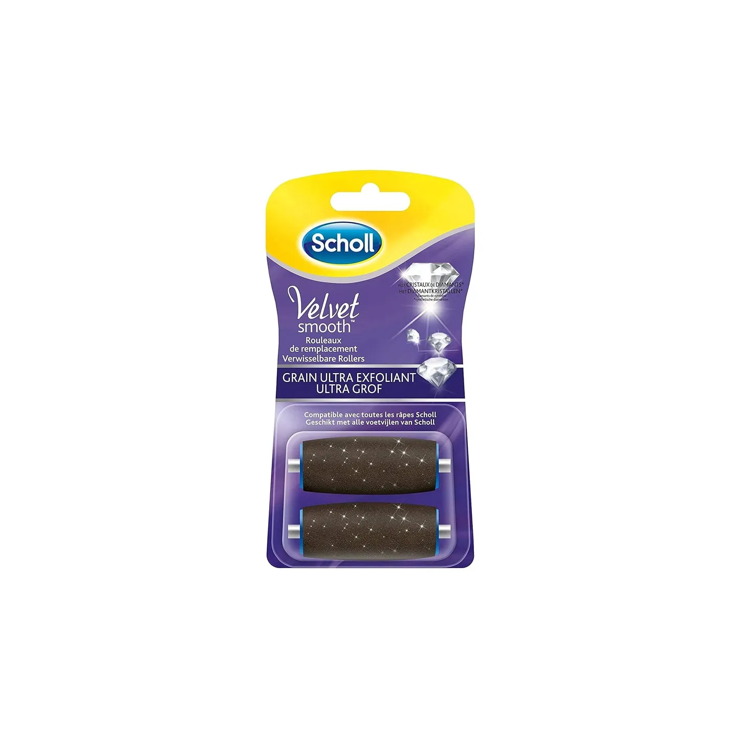 Rouleaux De Remplaçement Scholl - Grain Ultra Exfoliant Pour Râpe Électrique (Lot De 2)