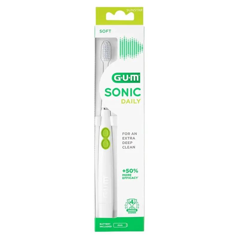Brosse à dents électrique souple blanc Sonic Daily Gum