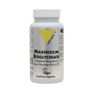 Complexe Magnésium Bisglycinate Vitall+ - Fatigue - 120 gélules
