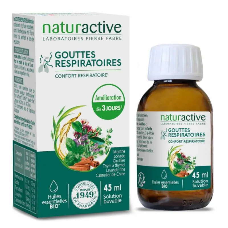 Gouttes respiratoires Naturactive - Immunité & ORL - 90ml