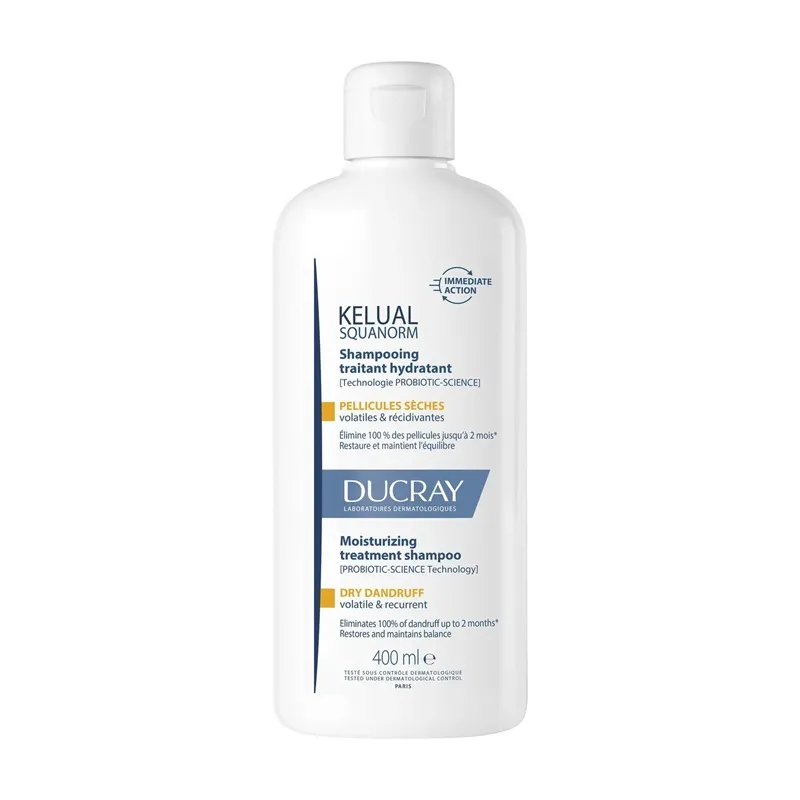 Shampoing traitant régulateur pellicules sèches Kelual Squanorm - 400ml