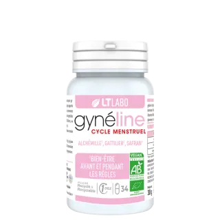 Gyneline Cycle Menstruel Bio LT Labo - Bien-être - 34 gélules