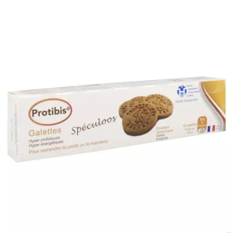 Galettes pur beurre spéculoos HP-HC Protibis - Paquet de 16 galettes
