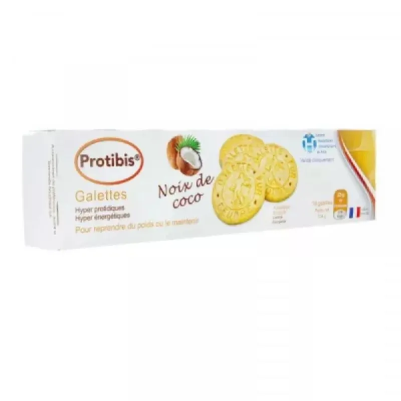Galettes noix de coco HP-HC Protibis - Paquet de 16 galettes