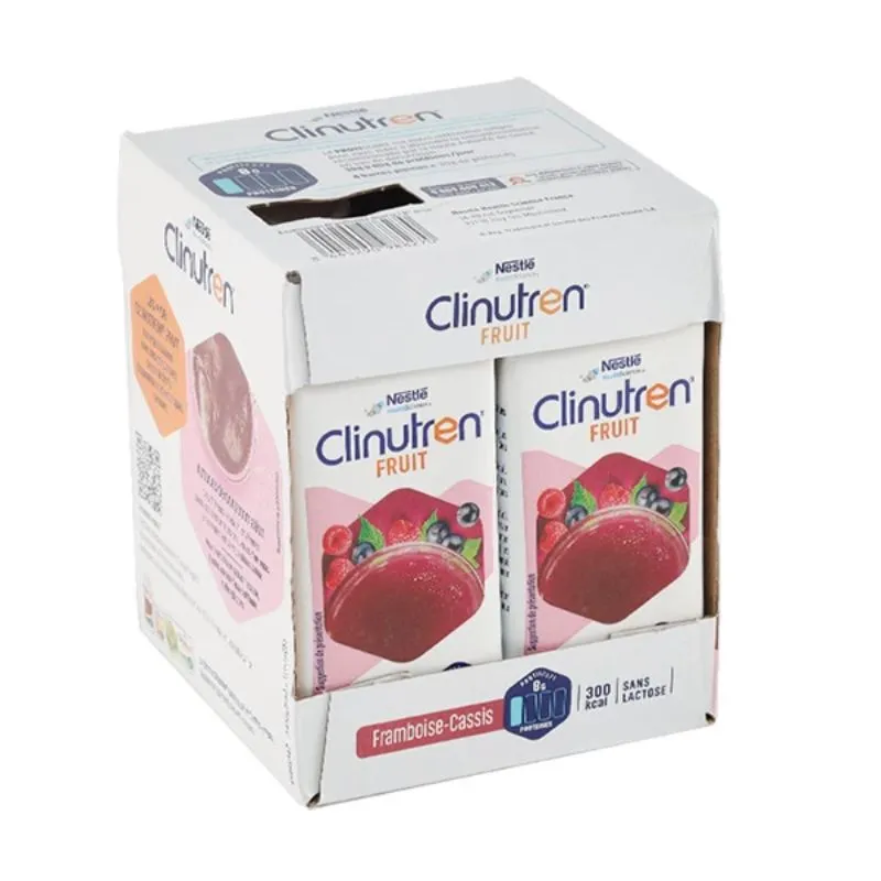 Clinutren Fruit saveur framboise cassis Nestlé Health Science - 4 × 200ml