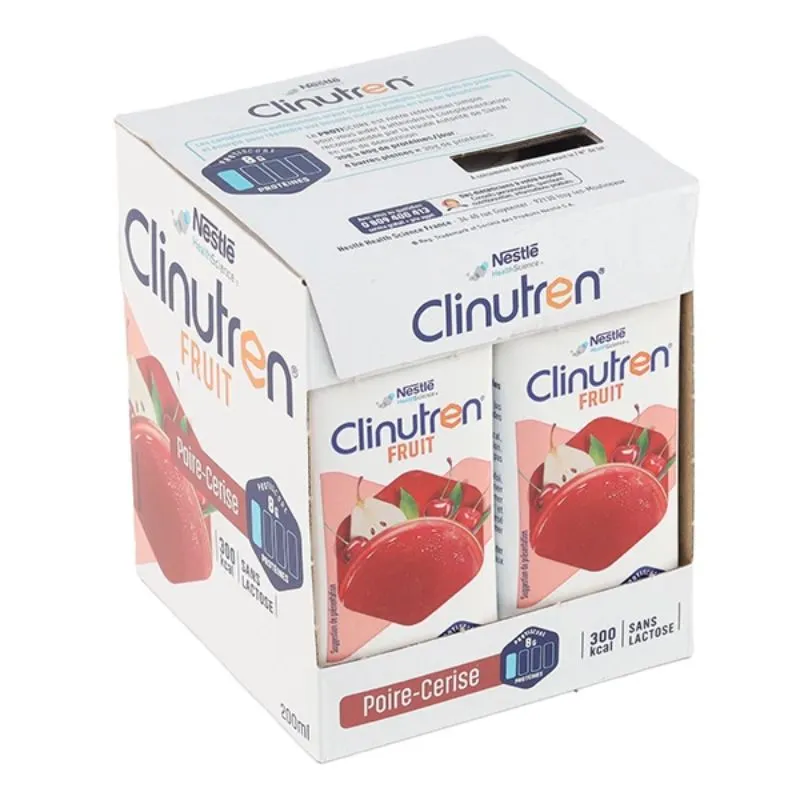 Clinutren Fruit saveur poire cerise Nestlé Health Science - 4 × 200ml