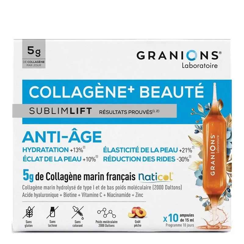 Collagène+ beauté Sublimlift Granions - Anti-âge - 10 ampoules