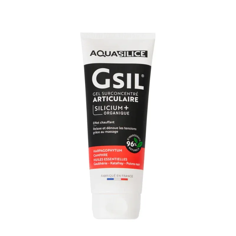Gel surconcentré articulaire GSIL Aquasilice Nutrivie - Silicium Organique - 200ml
