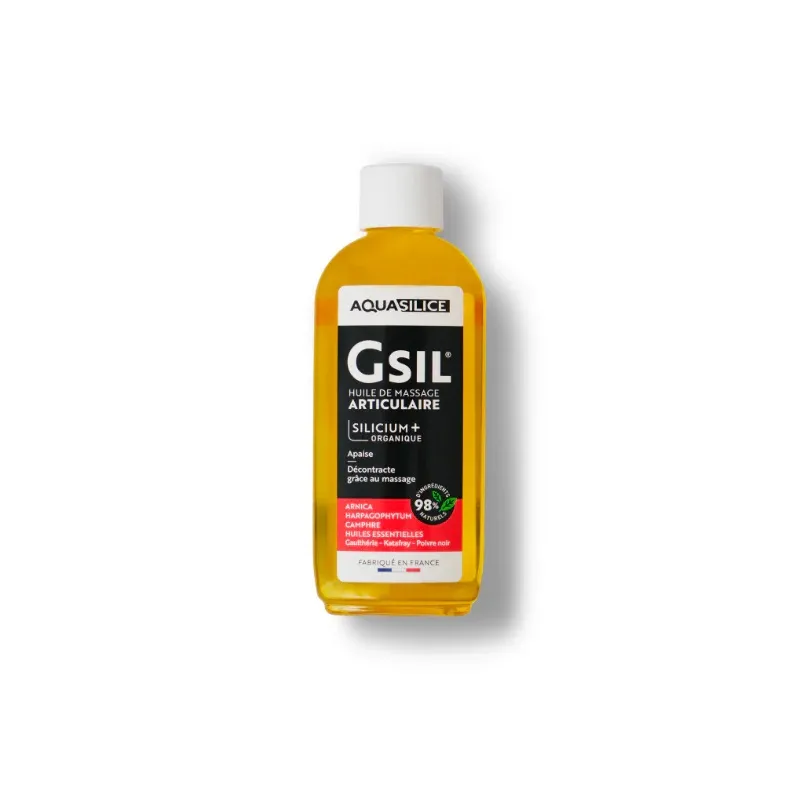 Huile de massage articulaire GSIL Nutrivie - Silicium Organique - 100ml