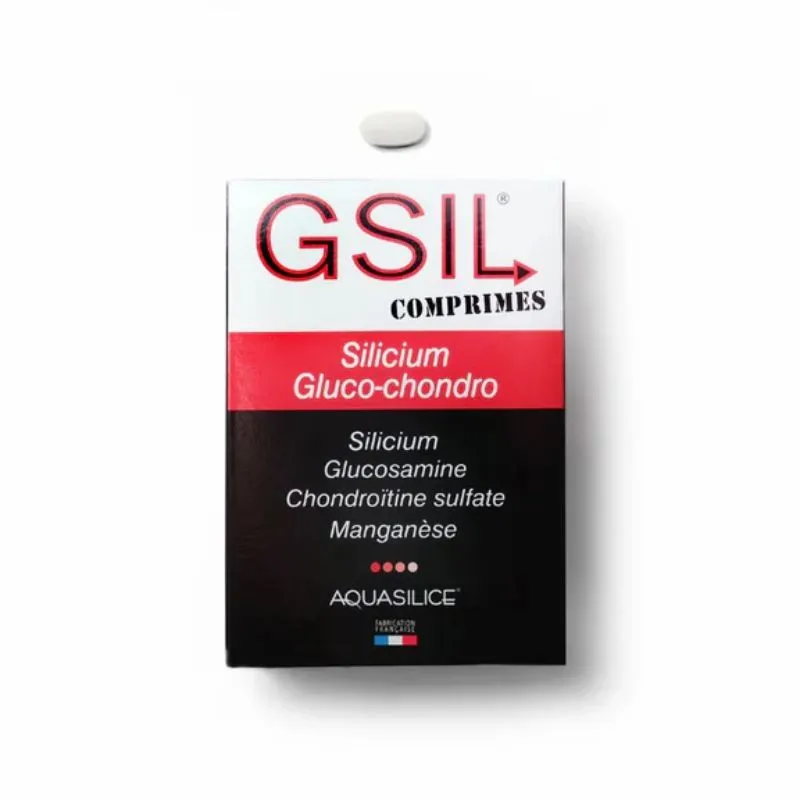Silicium Gluco-Chondro GSIL Comprimés Nutrivie - Silicium Organique - 30 comprimés