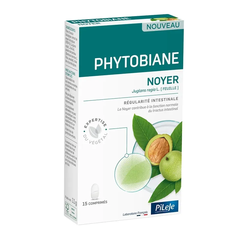 Phytobiane Noyer Pileje - Confort intestinal - 15 comprimés