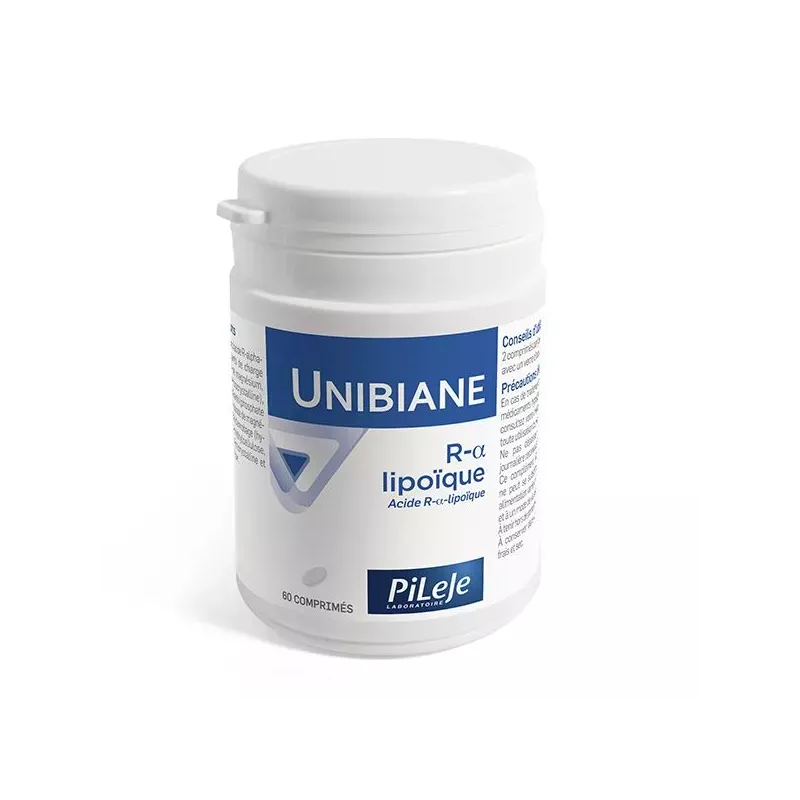 Pileje Unibiane R-alpha-Lipoïque - 60 comprimés - Anti-âge antioxydant